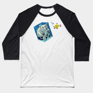 Ice Cube Bear Baseball T-Shirt